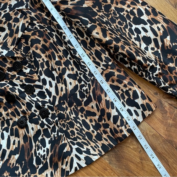 Vintage Leopard Print Double Breasted Blazer - Picture 10 of 11